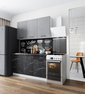 Гарнитур кухонный Марбл 1,5м