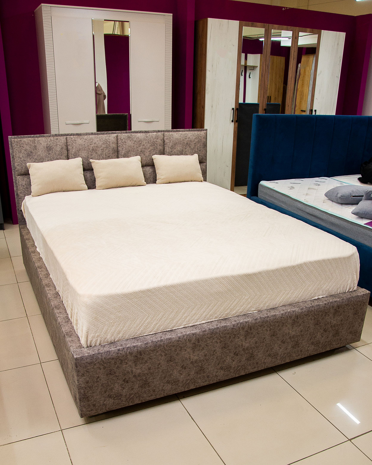 Кровать двуспальная Линда КР 16 NEW 1,6 м, настил ЛДСП