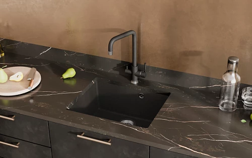 Мойка квадратная ULGRAN Quartz Underground 500 Космос