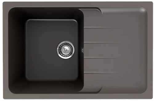 Мойка квадратная ULGRAN Quartz Gerda 780 Асфальт