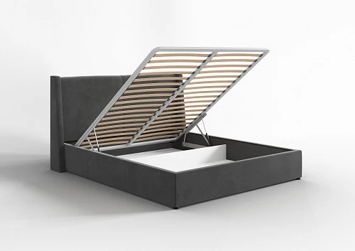 Кровать Лорен Эко 1,6 м, ортопедическое основание с подъемным механизмом Ткань Connect 89