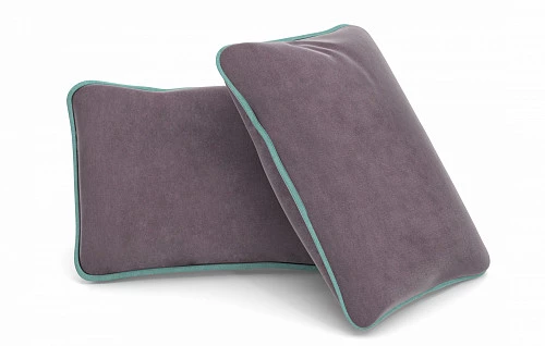 Подушка декоративная с кантом Ultra Plum/ Mint