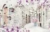 Глянцевый фартук для кухни ART 018