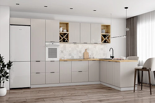 Кухонный угловой гарнитур Фенис 3,5х1,8 м