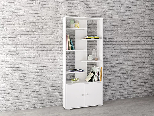 Стеллаж для гостиной Ромео-4 Белый