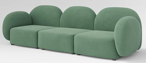 Диван прямой трехмодульный Калипсо Велюр Ultra/ Vivaldi