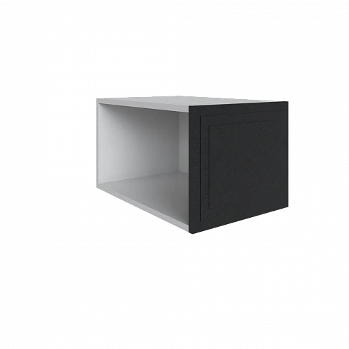 Антресоль для торцевого шкафа Бруклин 35АТ300 Белый/ Лофт Черный