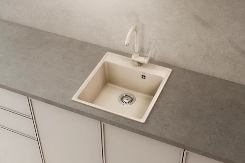 Мойка квадратная ULGRAN Quartz Forte 460 Жасмин