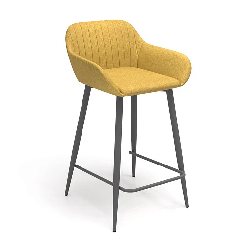Стул для кухни Индиго Барный каркас Графит Ткань Рогожка Sherlok SHE 520