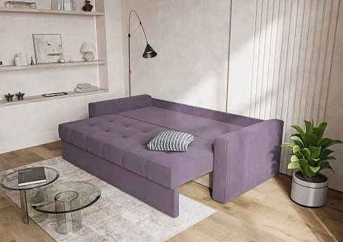Диван прямой Грейс Стандарт Велюр Ultra Plum