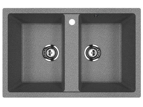 Мойка квадратная двухсекционная Ulgran Classic U 608