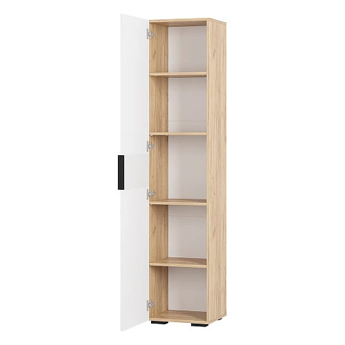 Шкаф - пенал Сандра ПН 01 Крафт/ Белый/ М 27