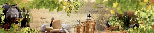 Глянцевый фартук для кухни ART 107